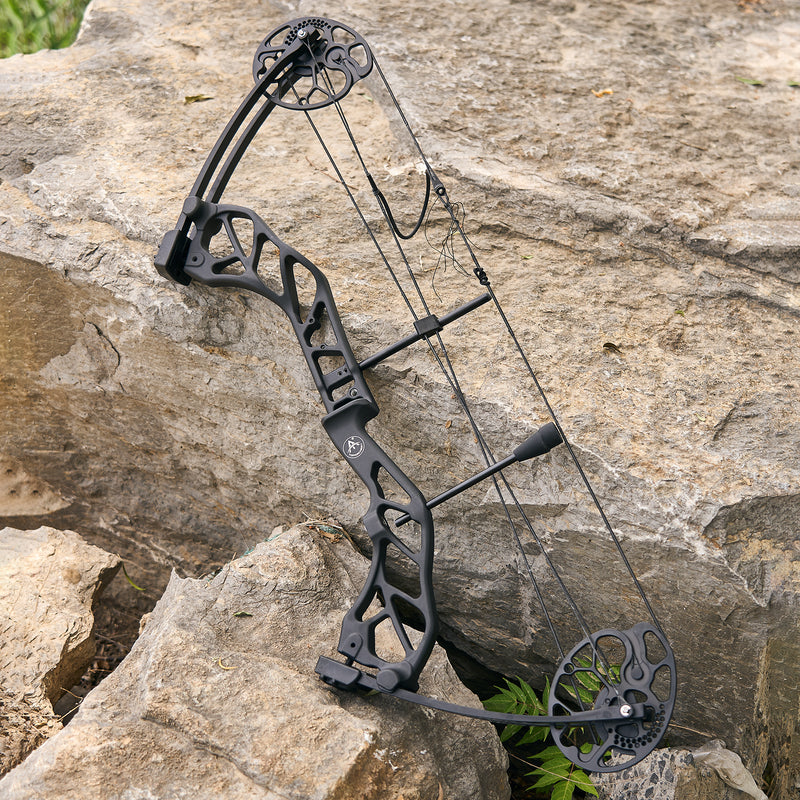 Erwachsene Compoundbogen Set Anfänger Jagdbogen 19-70lbs Rechtshänder