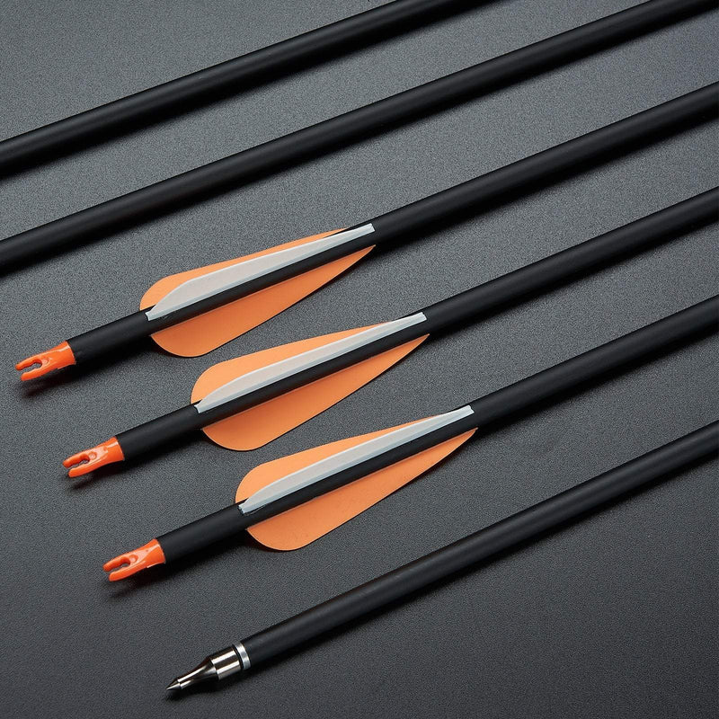 Bogenschießen 48"- 54" Traditioneller Recurvebogen und Karbonpfeile Set Mongolischer Pferdebogen 30-50lbs