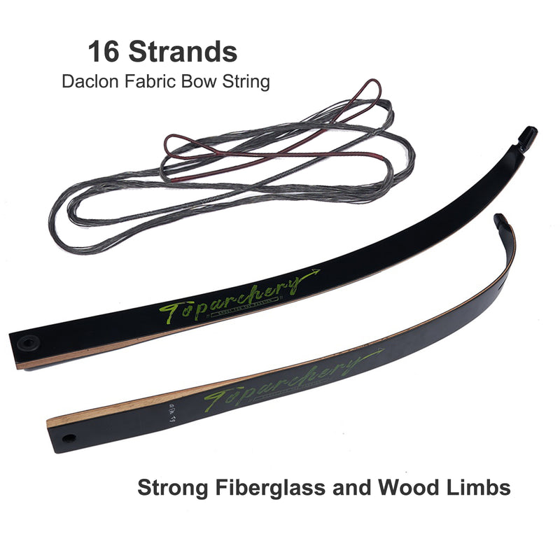 62" Holz Bogenschießen Takedown Recurvebogen 20-50lbs für OutdoorJagd&Ziel RH