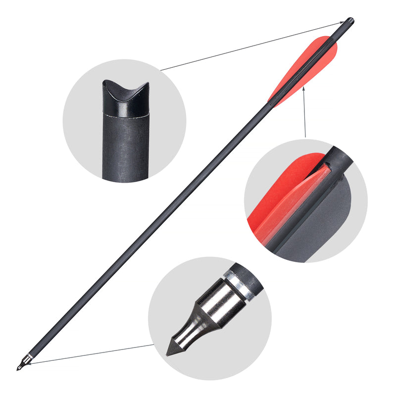 12 Stück 20 Zoll Carbon Armbrust Bolzen Pfeile