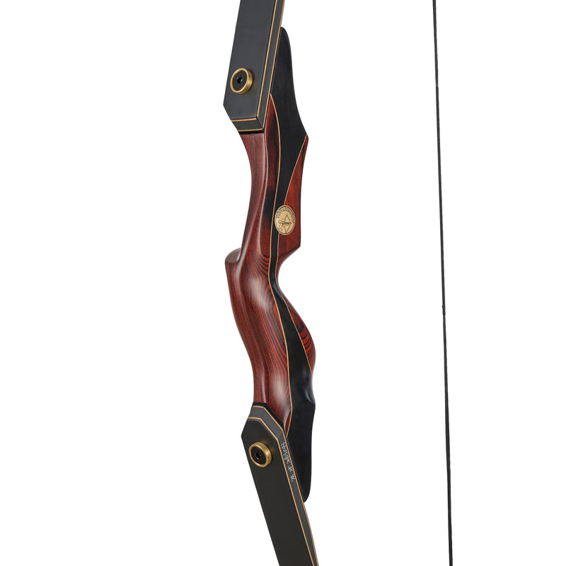 60" Jagd-Recurvebogen Zerlegbar Holz-Laminat Links-Hand 25-50 lbs