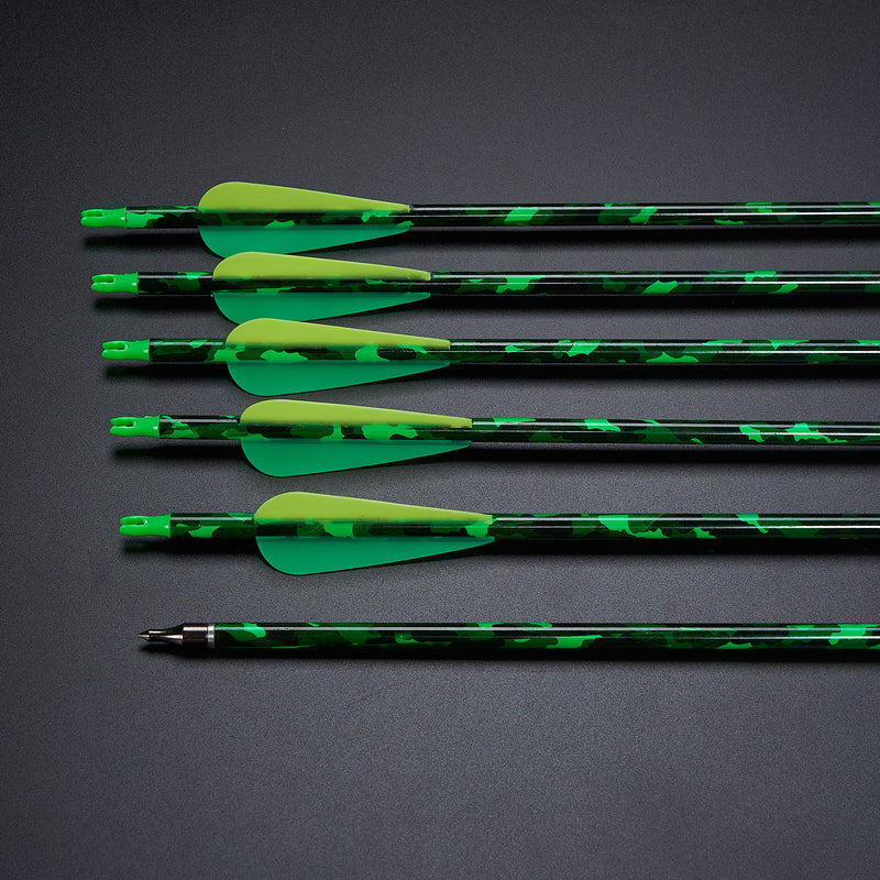 12 Stück 30" Bogenschießen-Muster Carbonpfeile ID6.2 SP 500