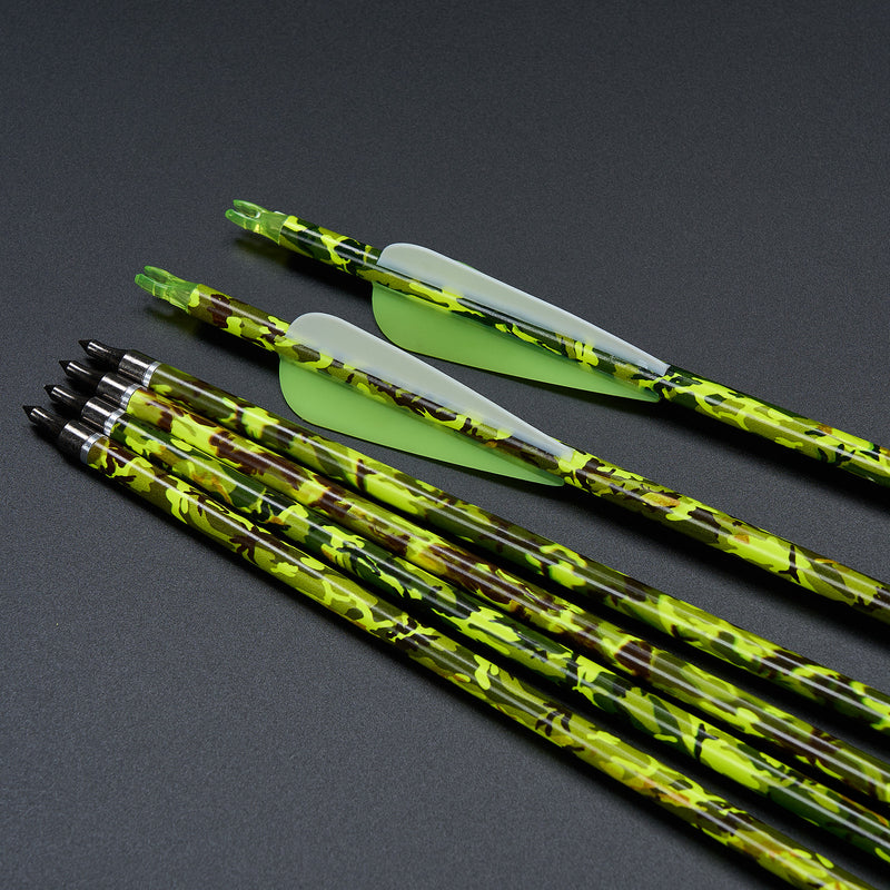 12 Stück 30" Bogenschießen-Muster Carbonpfeile ID6.2 SP 500