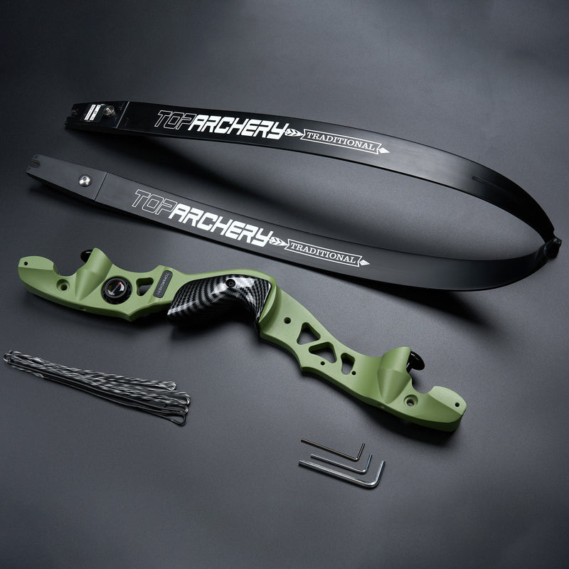 62" Bogenschießen ILF Recurve Bogen Takedown Jagdbogen 25-60 lbs