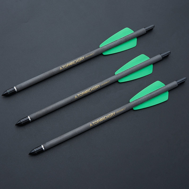 12 Stück 7,5 Zoll Armbrust Pfelie aus reinem Karbon Spine 350