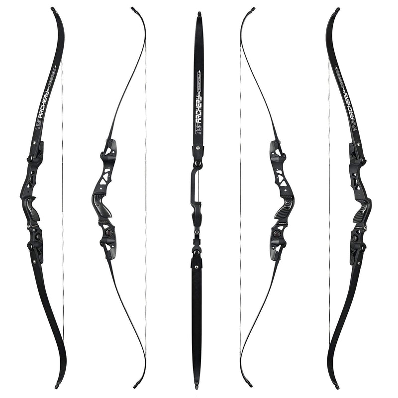 62" Bogenschießen ILF Recurve Bogen Takedown Jagdbogen 25-60 lbs