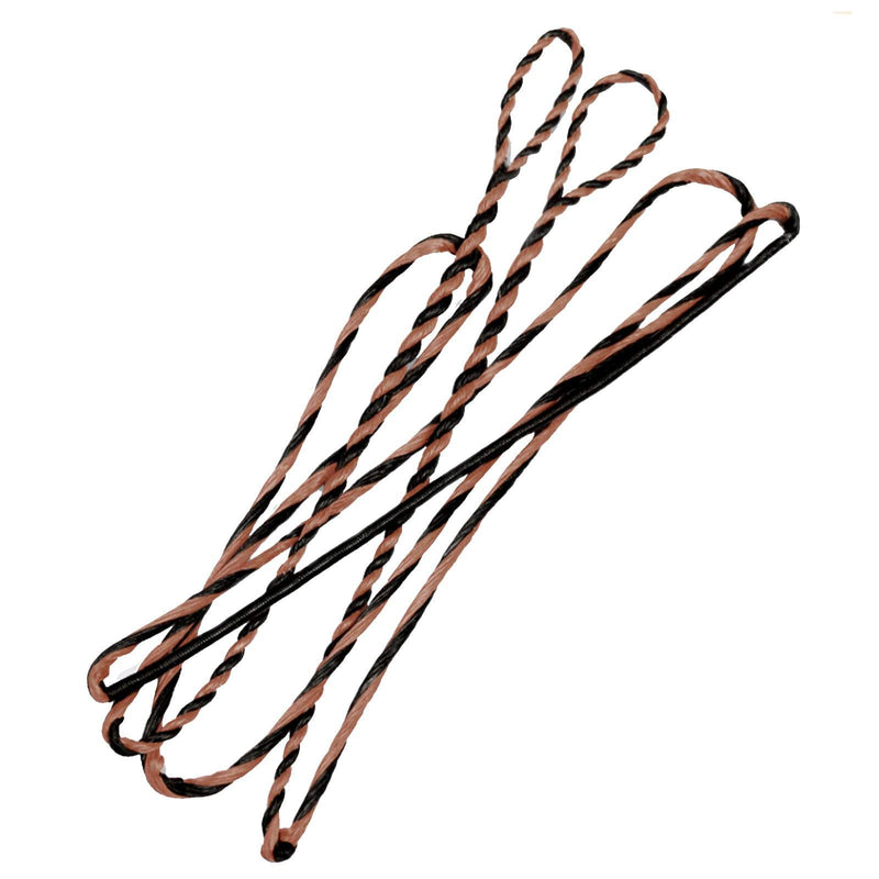 53"/57" handgefertigte schwarz/rote doppelsträngige flämische Sehne für Takedown-Bogen