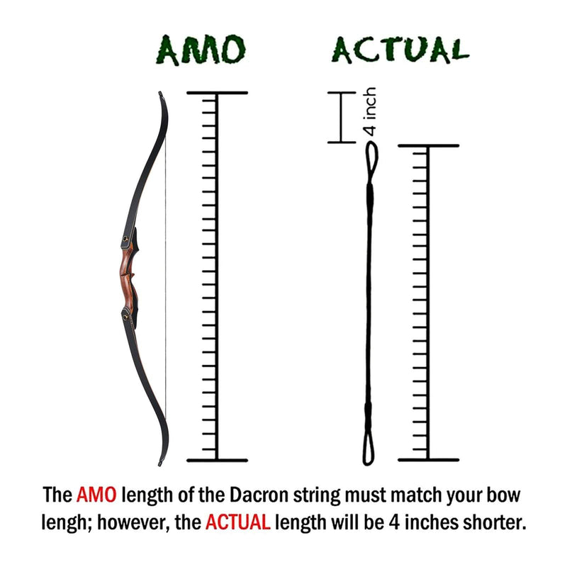 53"/57" handgefertigte schwarz/rote doppelsträngige flämische Sehne für Takedown-Bogen