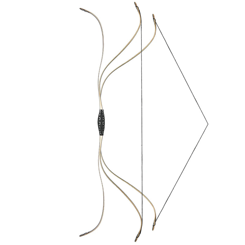54" Traditioneller Recurve-Jagdbogen RH mit Pfeilauflage 20-70 lbs