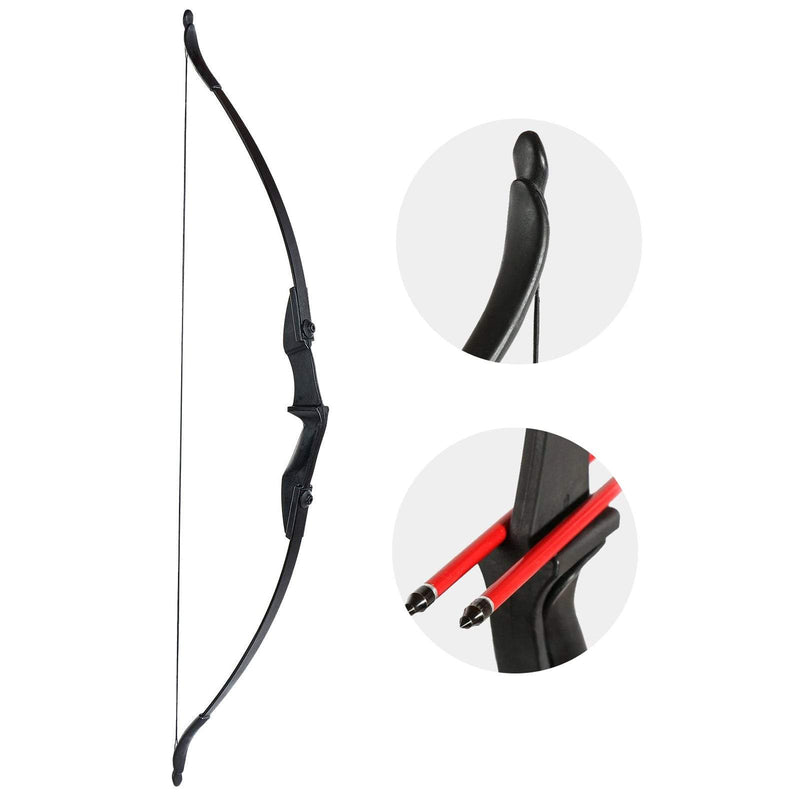 Bogenschießen 57" beidhändig tragbar Takedown Recurve Bogen Set links rechts 20-40lbs