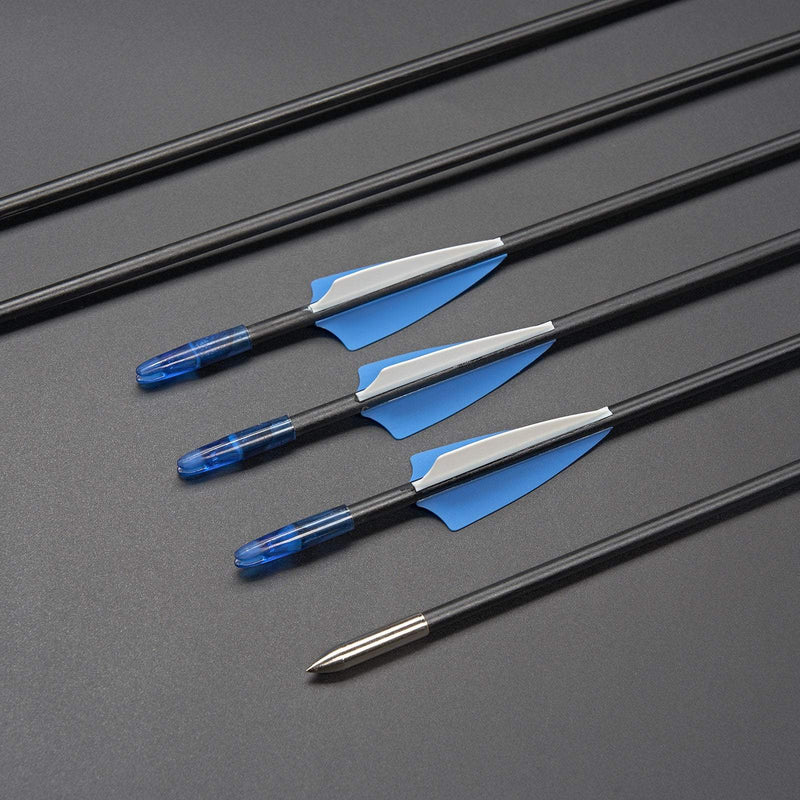 Bogenschießen 57" beidhändig tragbar Takedown Recurve Bogen Set links rechts 20-40lbs