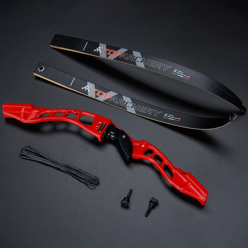 66 Zoll Wettkampf-Recurvebogen RH für Bogenschieß-Training in der Halle und Zielschießen 20-40 lbs