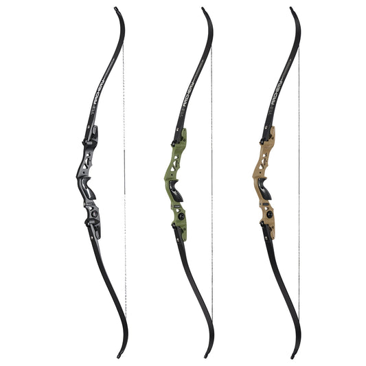 62" Bogenschießen ILF Recurve Bogen Takedown Jagdbogen 25-60 lbs