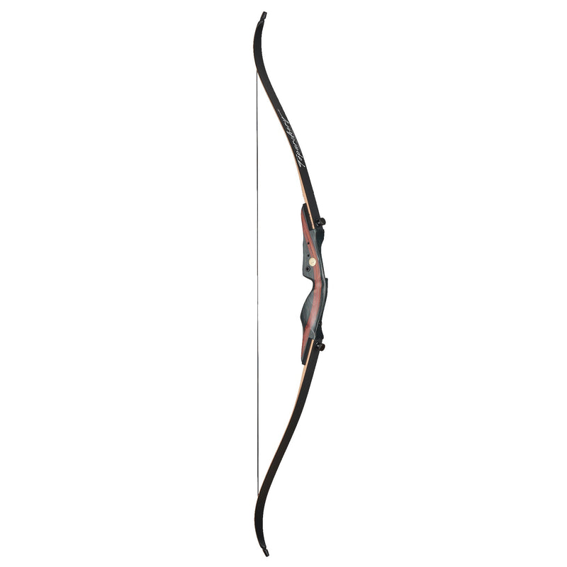 Bogenschießen 62" Recurve-Bogen aus laminiertem Holz Rechtshänder 20-50 LBS
