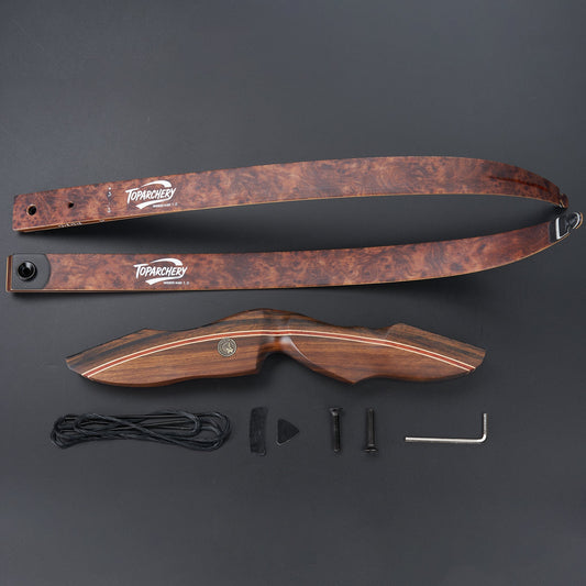 Bogenschießen 60" Jagdbogen RH Zerlegbarer Recurve-Bogen 20-60 lbs