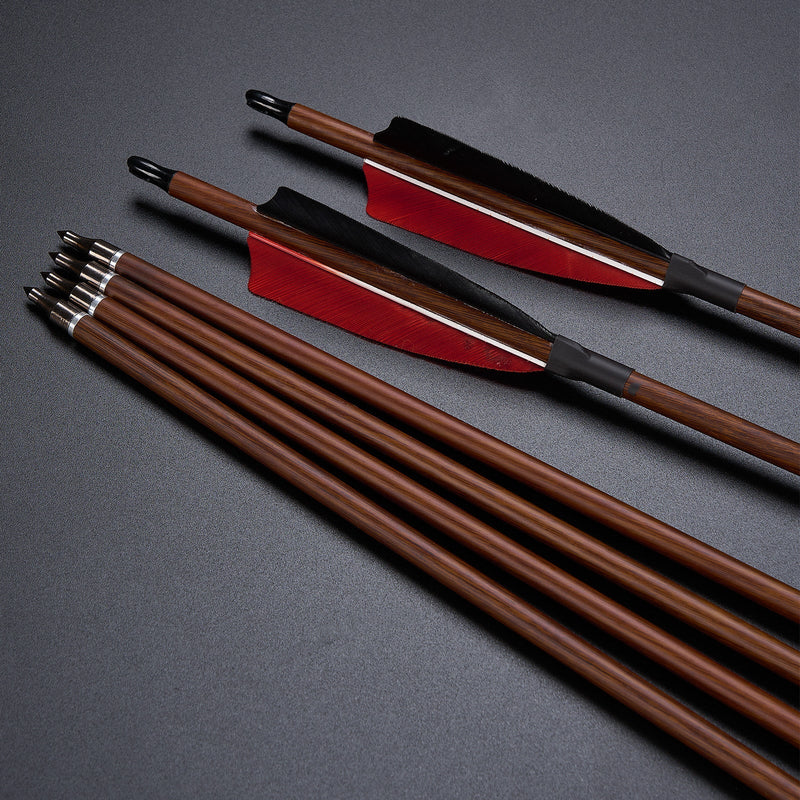 60" Bogenschieß-Jagdbogen RH Holz-Laminierter Recurve-Bogen mit Pfeil-Set 20-60 lbs