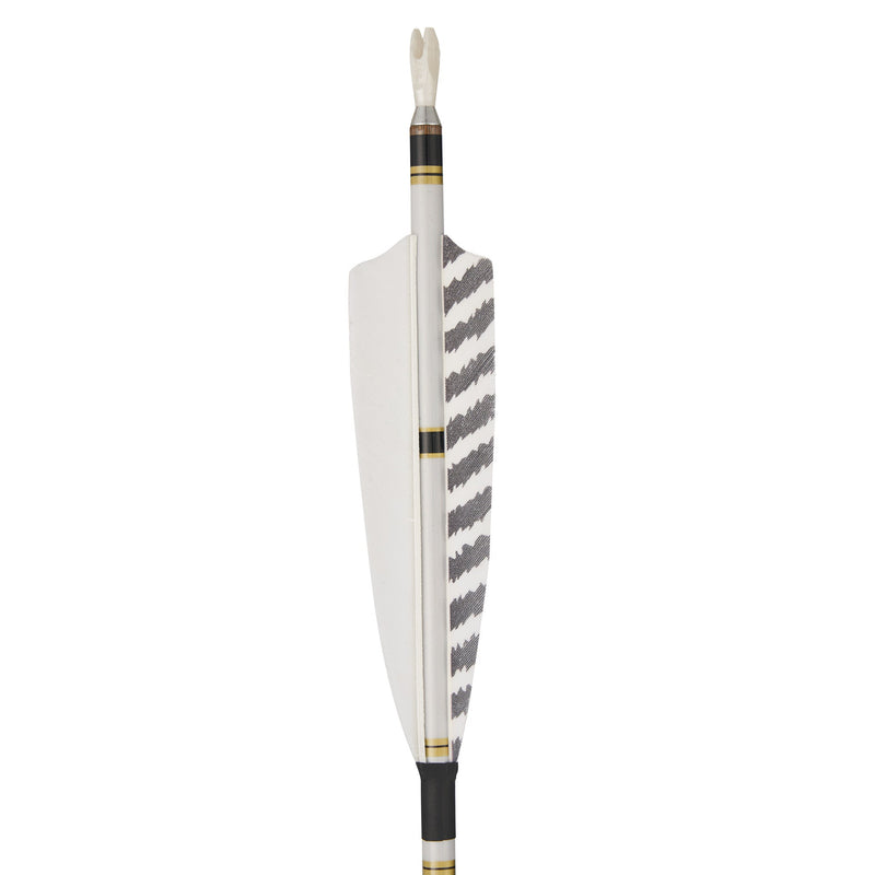 12 Stück 31 Zoll Carbonpfeile Naturfedern Spine 300-600