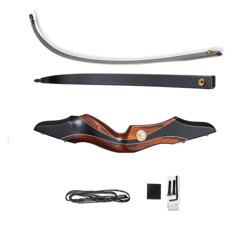 60 Zoll Jagdbogen Takedown Recurvebogen Rechte Hand Bogenschießen 30-50lbs