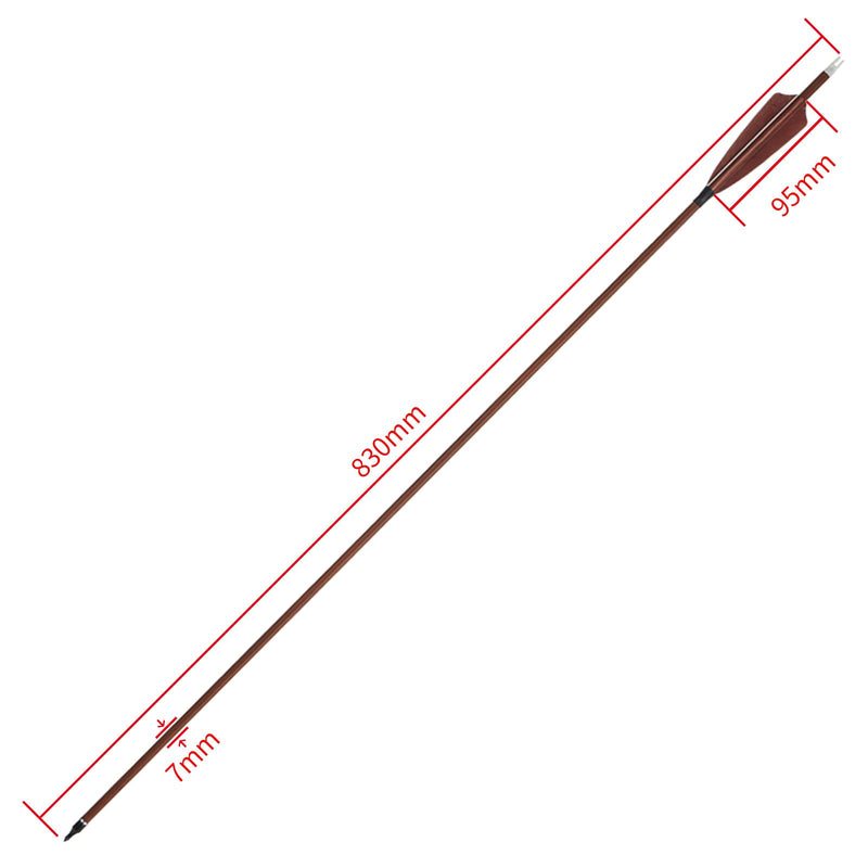 12 Stück 32" Bogenschießen Pure Carbon Pfeile Spine 400