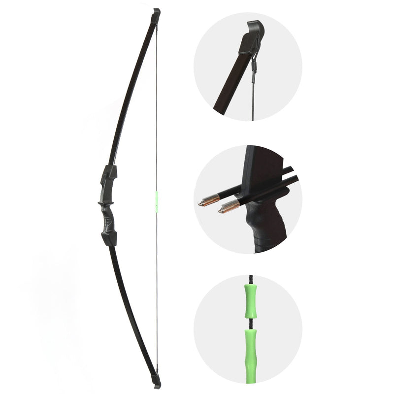 45" Archery Kids Takedown Recurve Game Bow mit Fiberglas Arrows Arm Guard Kit
