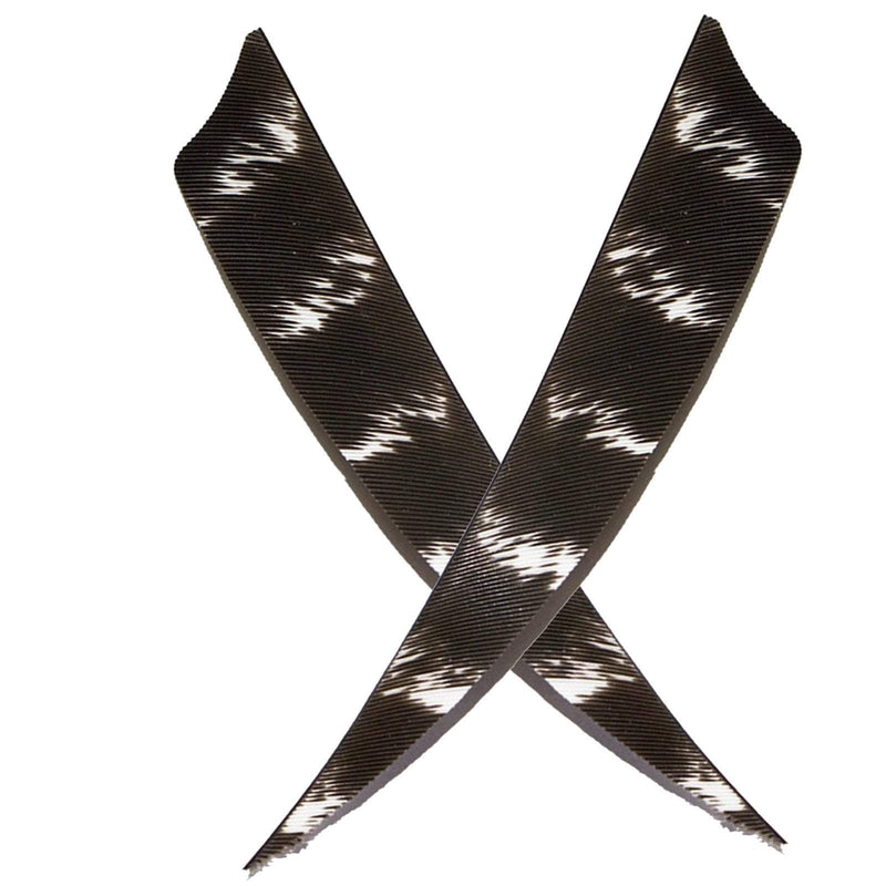 50 Stück 4/5 Zoll Bogenschießen Schild Natürliche Türkei Barred Feathers Carbon Holzpfeilflügel