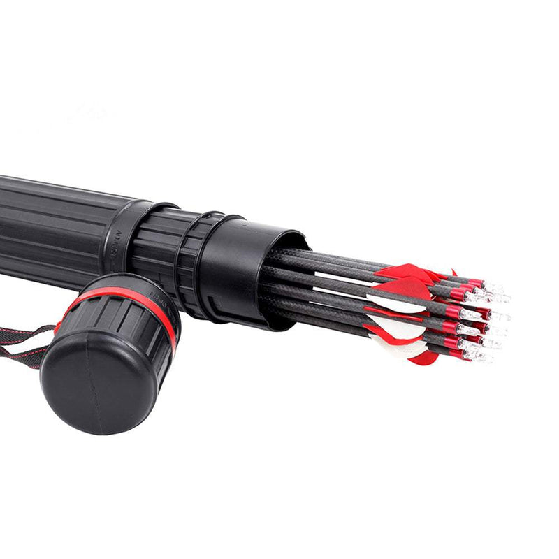 Verstellbarer Pfeilköcher Set mit 12 Carbonpfeilen